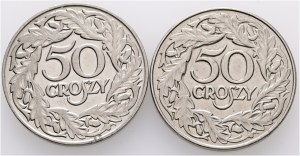 50 Grosz 1923 W II Republika Lot 2 monet