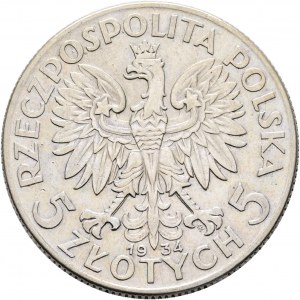 5 Złotych 1934 MW II Rzeczpospolita, Polonia