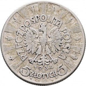 5 Zlotych 1934 II. République Józef Pilsudski