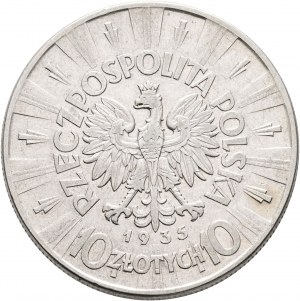 10 Zlotych 1936 II. République Jósef Pilsudski