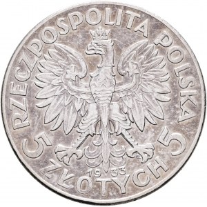 5 Zlotych 1933 MW II. Republik, Polonia