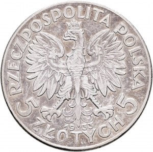 5 Zlotych 1933 MW II. Republik, Polonia