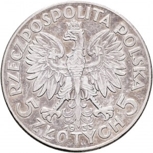 5 Zlotych 1933 MW II. République, Polonia