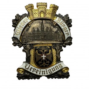Rakúsko I.republika Odznak starostu Viedne originál etue
