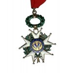 France Order of the Legion of Honour in Silver GREAT OFFICER, larged cross neck ribbon