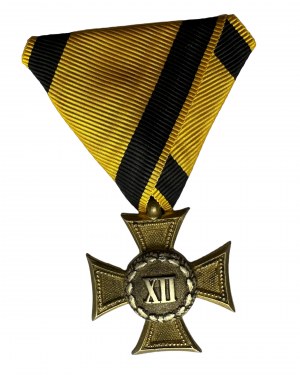 Austria Hungary Franz Joseph I. Military long service decoration II.class for N.C.O.and Men 12 Years (1867-69)