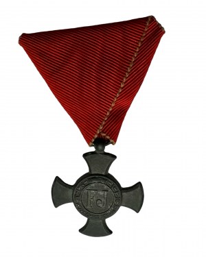 Rakúsko Uhorsko František Jozef I. Železný záslužný kríž zriadený 30.5.1916 s občianskou stuhou