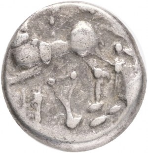 Celtic and Gallien quinar, mint 200-100 BC