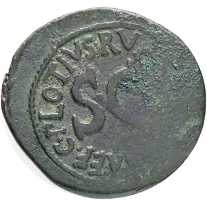 1 As SC AUGUSTUS 15BC mintmaster Plotius Rufus Rome R!