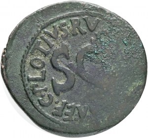 1 As SC AUGUSTUS 15BC mintmaster Plotius Rufus Rome R!