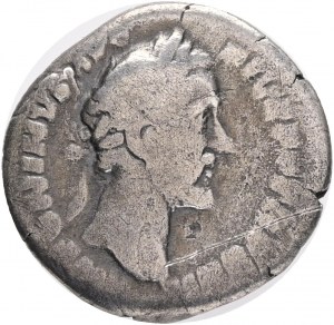 1 Denarius ND ANTONIUS PIUS temple Rome