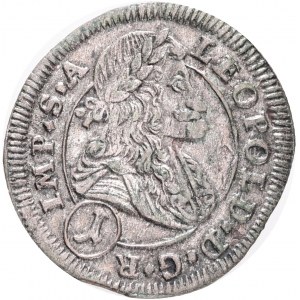 1 Kreuzer 1701 CK LEOPOLD I. Böhmen Kutná Hora R! Außergewöhnliches Exemplar