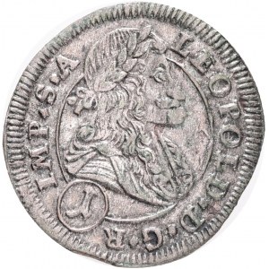 1 Kreuzer 1701 CK LEOPOLD I. Boemia Kutná Hora R! Esemplare straordinario