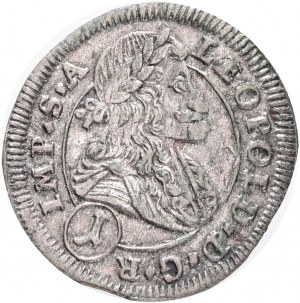 1 Kreuzer 1701 CK LEOPOLD I. Boemia Kutná Hora R! Esemplare straordinario