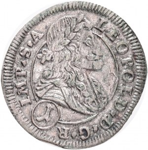 1 Kreuzer 1701 CK LEOPOLD I. Böhmen Kutná Hora R! Außergewöhnliches Exemplar