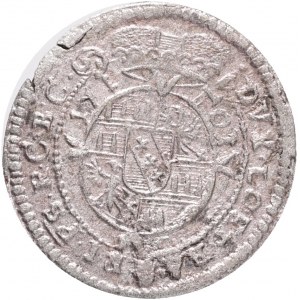 1 Kreuzer 1701 CHARLES III. Giuseppe di Lorena Vescovato di Olomouc, Kremsier