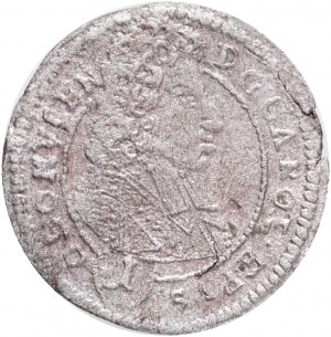 1 Kreuzer 1701 CHARLES III. JOSEPH von LORRAINE Bistum Olmütz, Kremsier