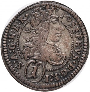 1 Kreuzer 1706 IA JOSEPH I. RR! Graz