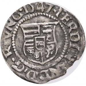 Węgry 1 Denar K.B. FERDINAND I. 1547