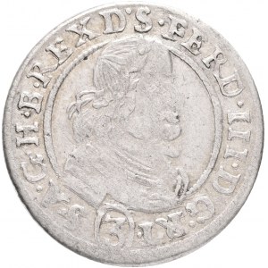 3 Kreuzer 1656 FERDINANDO III. Boemia Slesia Breslavia