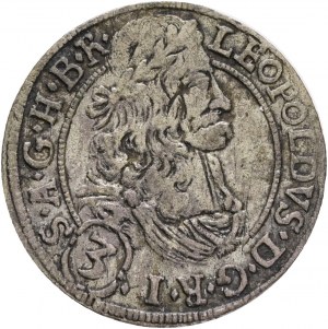 3 Kreuzer 1692 LEOPOLD I. Sala del Tirolo
