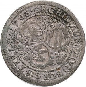 3 Kreuzer 1703 IA LEOPOLD I. Steiermark Graz