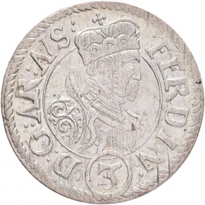 3 Kreuzer ND FERDINAND II. Austria Tyrol 1577-95 var. „ BUR COMES TIROLIS“ without circle