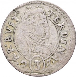 3 Kreuzer ND FERDINAND II. Austria Tirolo 1577-95 var.  D G AR AVST con cerchio R!