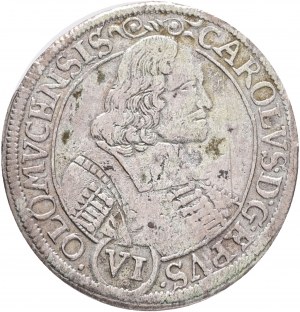 VI. Kreuzer 1678 CHARLES II. Liechtenstein-Kastelkorn Biskupstwo ołomunieckie Kremsier