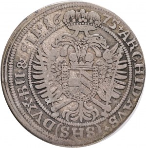 XV. Kreuzer LEOPOLD I. 1675 SHS Breslau R!