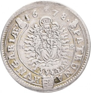 XV. Kreuzer LEOPOLD I. 1678 K.B.