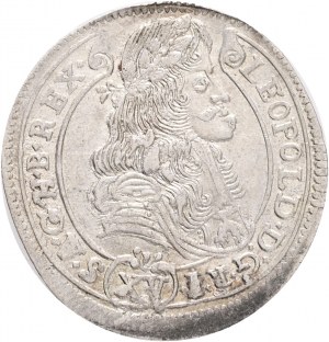 XV. Kreuzer LEOPOLD I. 1686 K.B. R! Esemplare straordinario