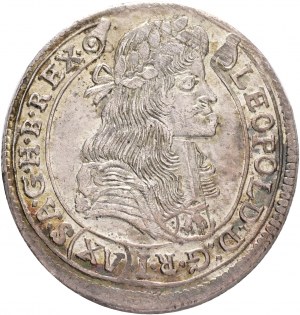 XV. Kreuzer 1680 K.B. LEOPOLD I. Hongrie Kremnica