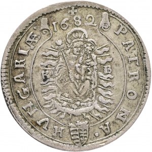 XV. Kreuzer 1682 K.B. LEOPOLD I. Ungarn Kremnica