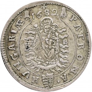XV. Kreuzer 1682 K.B. LEOPOLD I. Hungary Kremnica