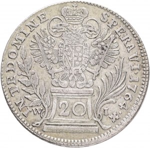 20 Kreuzer 1764 WI FRANCIS I. Z LORRAINE Rakúsko