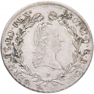 20 Kreuzer 1791 B LEOPOLD II. Kremnica