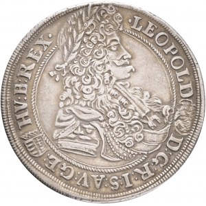 ½ Thaler LEOPOLD I. 1698 K.B. R !