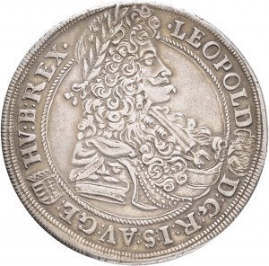 ½ Thaler LEOPOLD I. 1698 K.B. R!