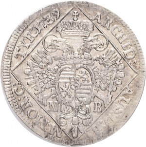 ¼ Thaler 1739 N.B. Carlo VI. Ungheria Nagybanya