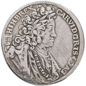 ½ Thaler CHARLES III. 1717 K.B. R !