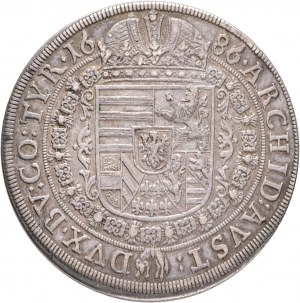 1 Thaler 1686 LEOPOLD I. Tyrolská hala