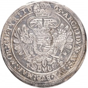 1 Thaler 1695 K.B. LEOPOLD I. Kremnica, planchet defekt