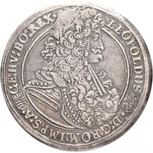 1 talar 1695 K.B. LEOPOLD I. Kremnica, wada planszy