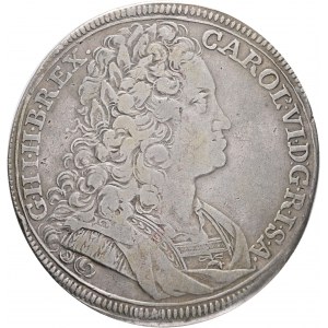 1 Taler 1723 FS CHARLES VI. Prag Böhmen R! F.Scharff