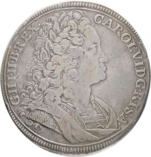 1 Taler 1723 FS CHARLES VI. Prag Böhmen R! F.Scharff