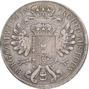 1 Thaler 1763 MARIA THERESIA Vienna variant „.X „ Austria