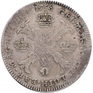 1 Kronenthaler 1758 FRANCESCO I. Bruxelles Paesi Bassi austriaci