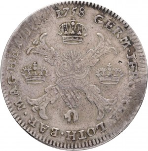 1 Kronenthaler 1758 FRANCIS I. Brüssel Österreichische Niederlande