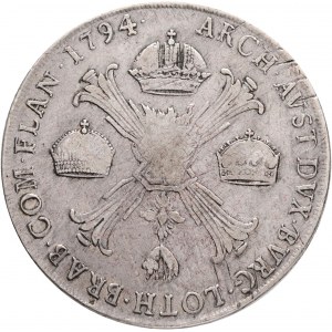 1 Kronenthaler 1794 M FRANCIS II. II.typ LEGE ET FIDE Austrian Netherlands